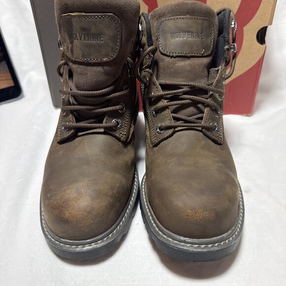 Wolverine - Men\'s Floorhand Steel Toe Boots, Brown, Size 9 Worn Once main image 5